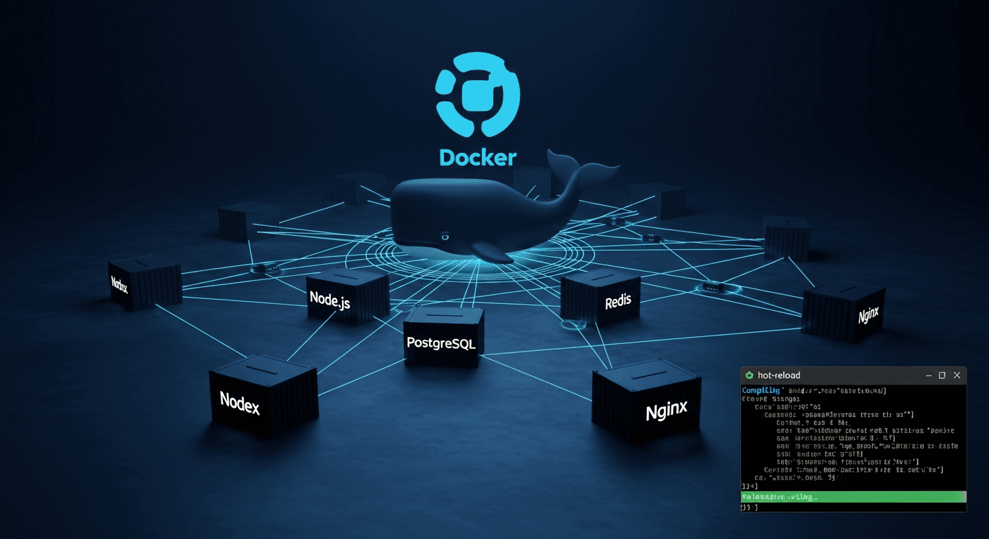 Docker Compose para desarrollo local con Node.js y PostgreSQL